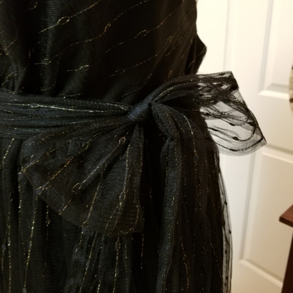 ποΈβ¬οΈπHOST PICKπ TOV Los Angeles Sexy Black Metallic Maxi Dress - Picture 4 of 8